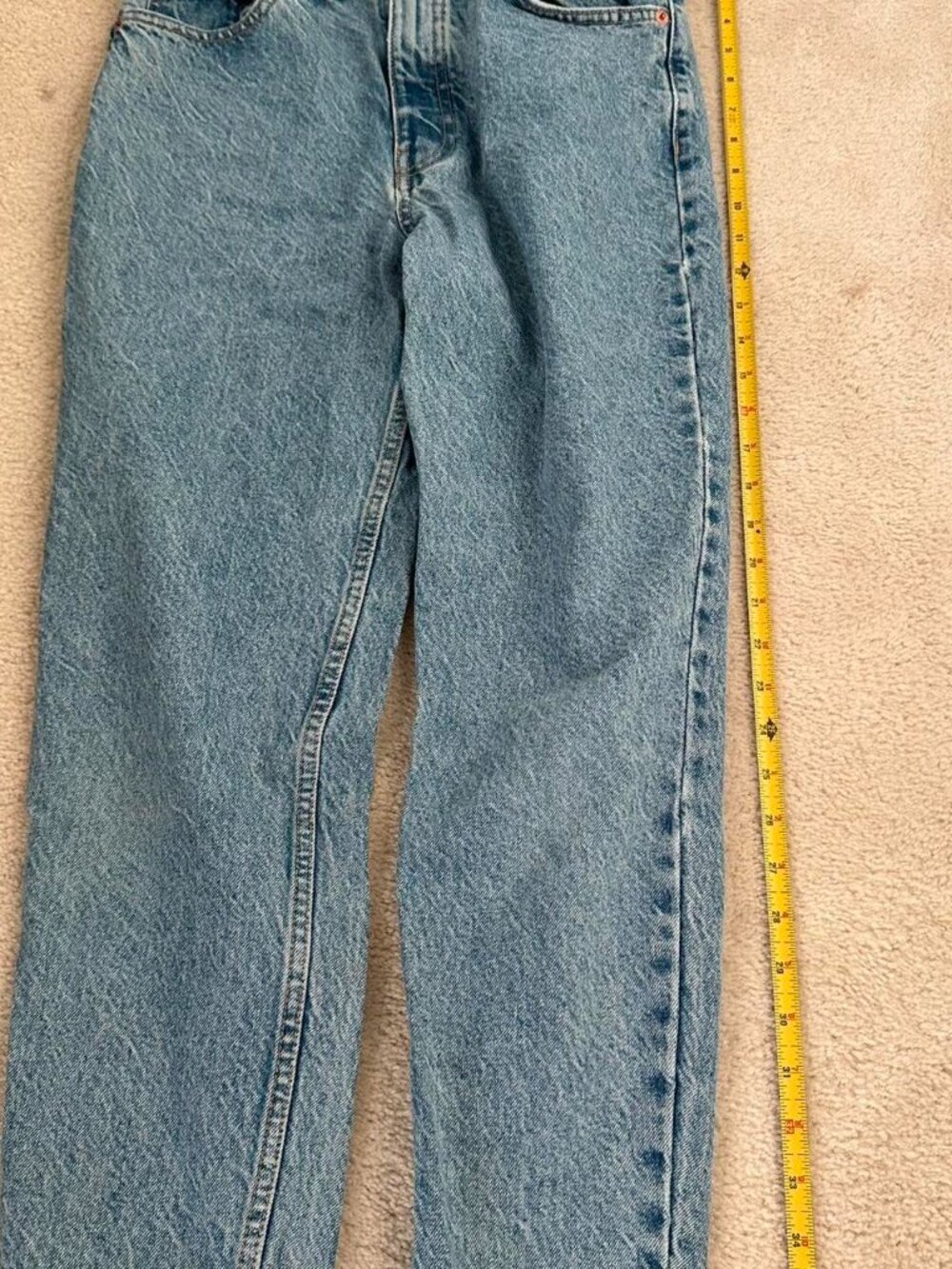 zara blue straight leg jeans 👖💙